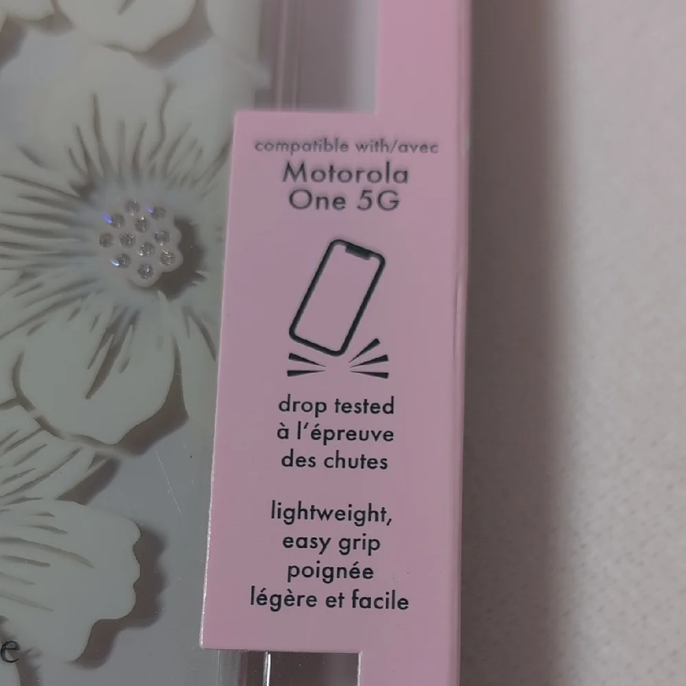 kate spade Hollyhock Clear Phone Case  Motorola One 5G